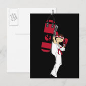 Carte postale Karate Boy (Devant / Derrière)