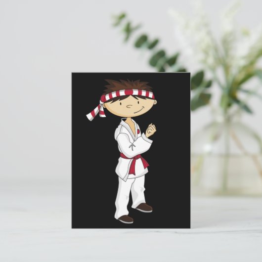 Carte postale Karate Boy (Debout devant)