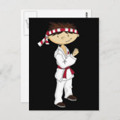 Carte postale Karate Boy (Devant / Derrière)