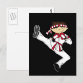 Carte postale Karate Boy (Devant / Derrière)