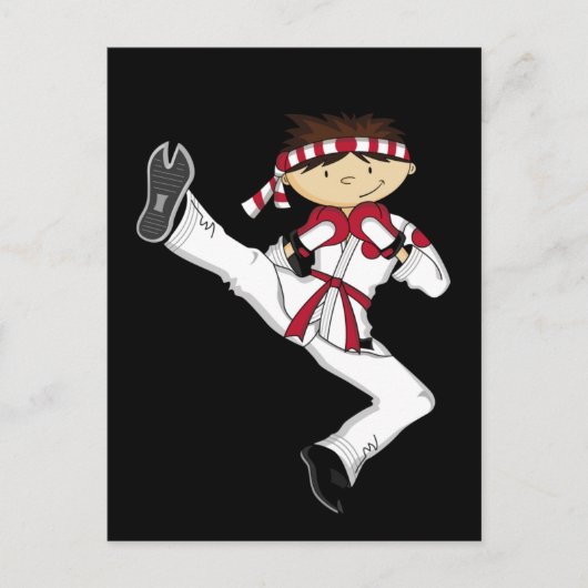 Carte postale Karate Boy (Devant)