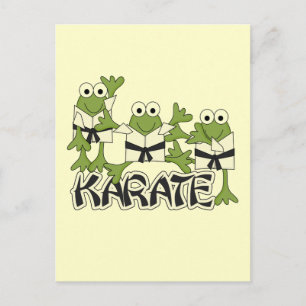 Carte Postale Karate Frogs Tshirts et cadeaux