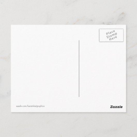 Carte Postale Karate Kat snowflake trio merci (Dos)