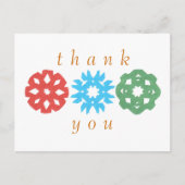 Carte Postale Karate Kat snowflake trio merci (Devant)