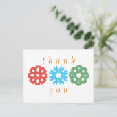 Carte Postale Karate Kat trio de flocons de neige merci (Debout devant)