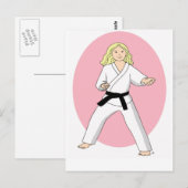 Carte Postale Karate Princess (Devant / Derrière)