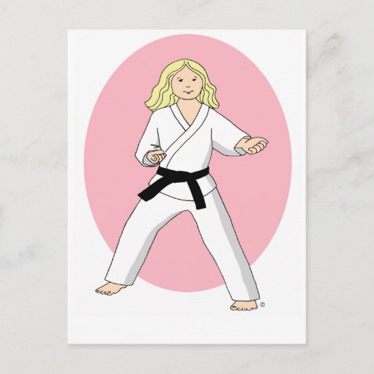 Carte Postale Karate Princess (Devant)