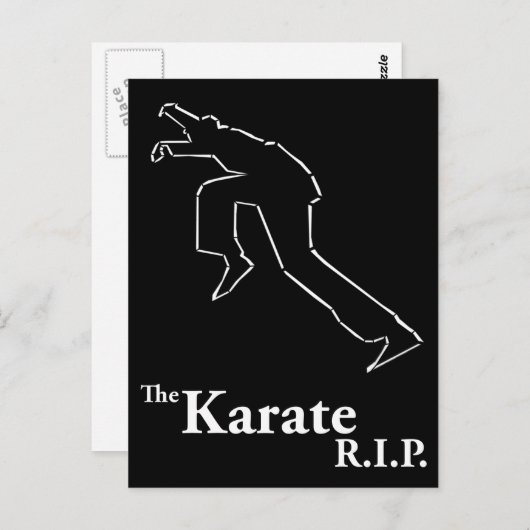 Carte Postale Karaté R.I.P. (Devant / Derrière)
