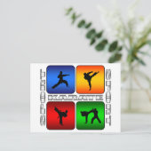 Carte Postale Karate spectaculaire (Debout devant)