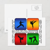 Carte Postale Karate spectaculaire (Devant / Derrière)