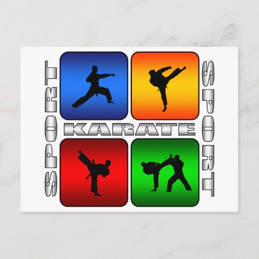Carte Postale Karate spectaculaire (Devant)