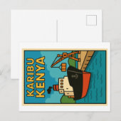 Carte postale - Karibu Kenya (Devant / Derrière)