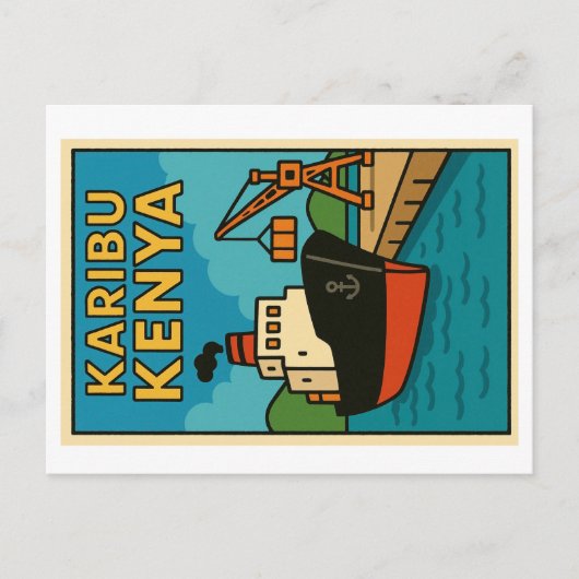 Carte postale - Karibu Kenya (Devant)