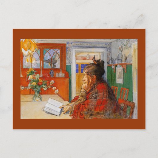 Carte Postale Karin Reading dans la soirée (Devant)