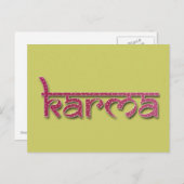 Carte Postale karma (Devant / Derrière)