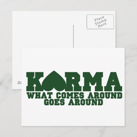 Carte Postale Karma (Devant / Derrière)