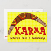 Carte postale Karma (Devant / Derrière)