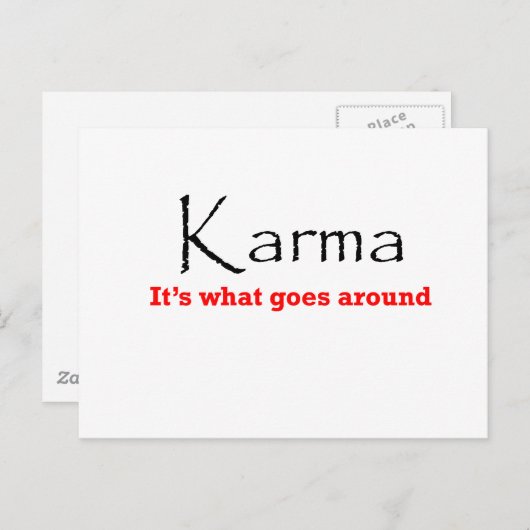 Carte Postale Karma 1 (Devant / Derrière)