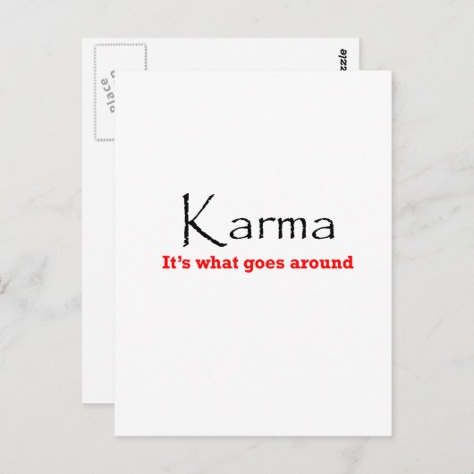 Carte Postale Karma 1 (Devant / Derrière)