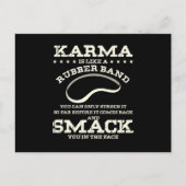 Carte Postale Karma Est Comme Un Groupe De Caoutchouc (Devant)