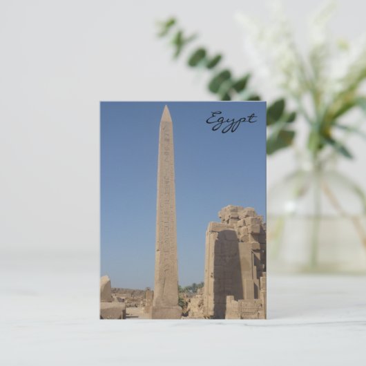 Carte Postale karnak obelisk (Debout devant)