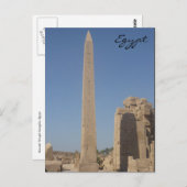 Carte Postale karnak obelisk (Devant / Derrière)