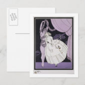 Carte Postale Karsavina, 1914 (tirage pochoir) 2 (Devant / Derrière)