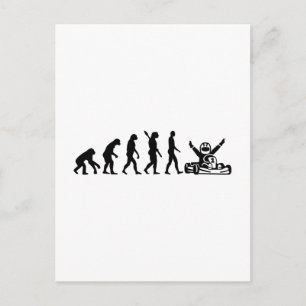 Carte Postale Kart de l'évolution