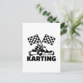 Carte Postale Karting (Debout devant)