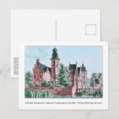 Carte Postale KASTEEL WESTERVELT 1729 A. de Haen drawing (Devant / Derrière)