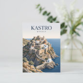 Carte Postale Kastro Grèce (Debout devant)