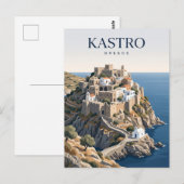 Carte Postale Kastro Grèce (Devant / Derrière)