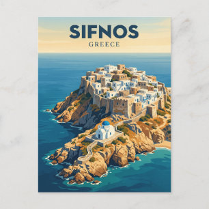 Carte Postale Kastro, Sifnos Grèce