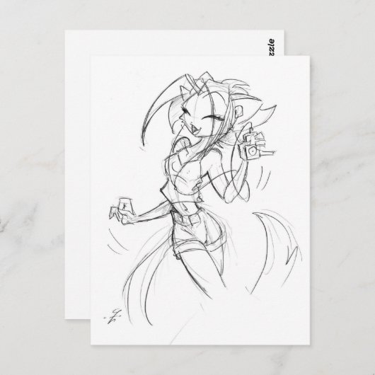 Carte Postale Kat IPod (Devant / Derrière)