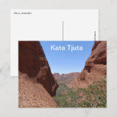 Carte postale Kata Tjuta Australie (Devant / Derrière)