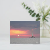 Carte postale Katamaran Sunset (Debout devant)