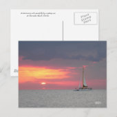 Carte postale Katamaran Sunset (Devant / Derrière)