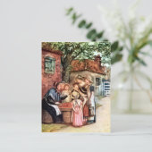 Carte Postale Kate Greenaway : La femme cerise (Debout devant)