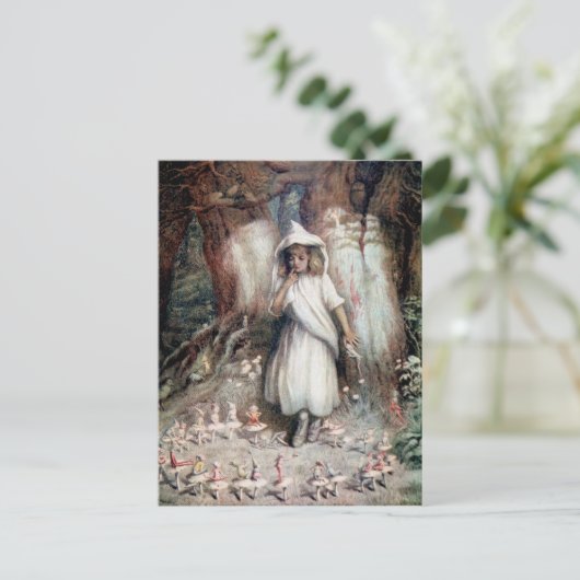 Carte Postale Kate Greenaway : L'Anneau des elfes (Debout devant)