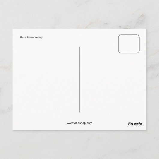 Carte Postale Kate Greenaway : L'Anneau des elfes (Dos)