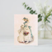 Carte Postale Kate Greenaway : Soeurs (Debout devant)