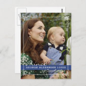 Carte Postale Kate Middleton Prince George (Devant / Derrière)
