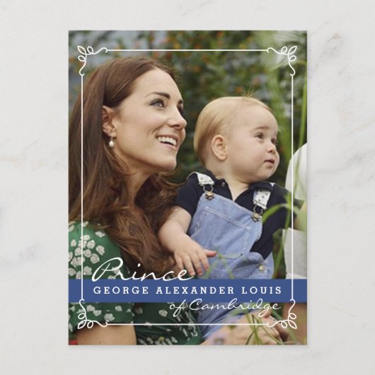 Carte Postale Kate Middleton Prince George (Devant)