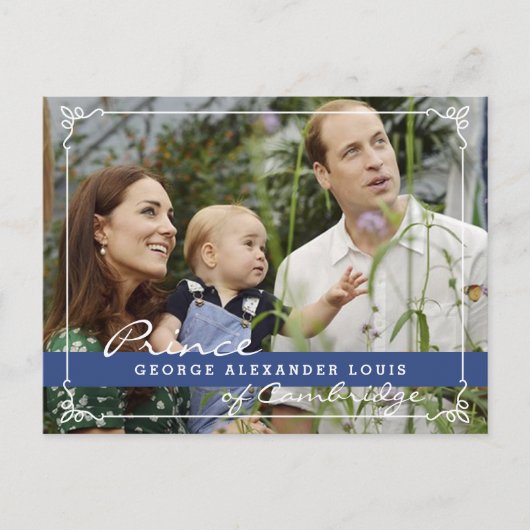 Carte Postale Kate Middleton Prince George (Devant)