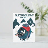 Carte Postale Kathmandu Népal poster de voyage (Debout devant)