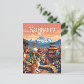Carte Postale Katmandou, Népal Népal (Debout devant)