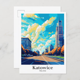 Carte Postale Katowice Pologne - Illustration du portrait de voy