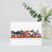 Carte Postale Katriders.com Chemises de logo rouges (Debout devant)