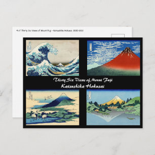 Carte Postale Katsushika Hokusai - 36 Vues sur le Mont Fuji