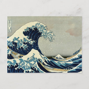 Carte Postale Katsushika Hokusai dans La Grande Vague au large d